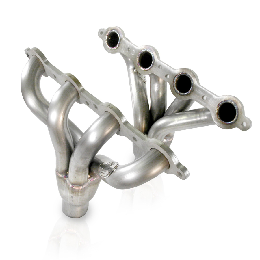 STAINLESS WORKS LS1 BLOCK HUGGER HEADERS. WITH 1-5/8" PRIMARIES WITH 2-1/2" SLIP-FIT COLLECTORS. MADE FROM 304 STAINLESS STEEL. - LS1BH