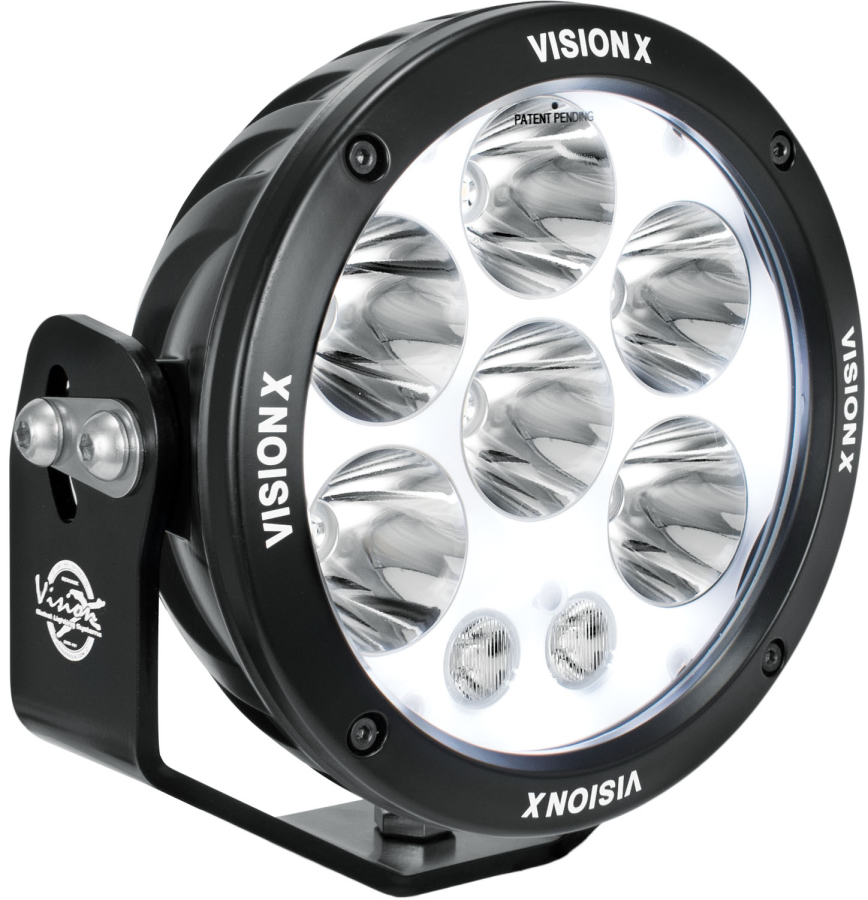 Vision X Lighting - VISION X LIGHTING SINGLE 6.7" CANNON ADVENTURE HALO 8 LED LIGHT MIXED BEAM - 1236116 - Image 2