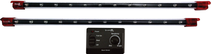 VISION X LIGHTING 12" TWIN PACK LED BARS RED - 4005075