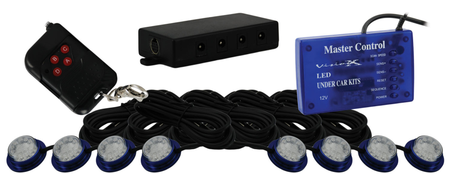 VISION X LIGHTING LED STROBE AND ROCK LIGHT KIT BLUE - 4005372