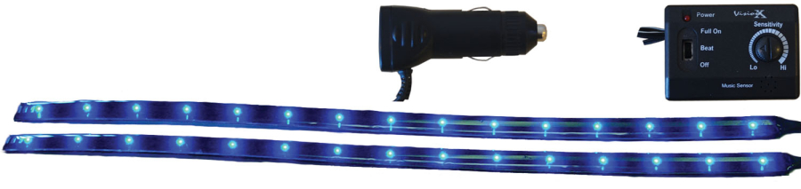 VISION X LIGHTING 12" TWIN PACK FLEXIBLE LED BARS BLUE - 4005570