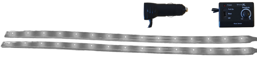 VISION X LIGHTING 12" TWIN PACK FLEXIBLE LED BARS SUPERWHITE - 4005945