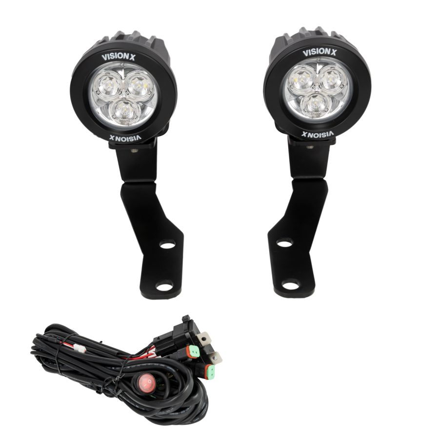 Vision X Lighting - VISION X LIGHTING 2016+ 3RD GEN. TOYOTA TACOMA A-PILLAR MOUNTS W/ 21 WATT MINI CANNON - 5340163 - Image 2