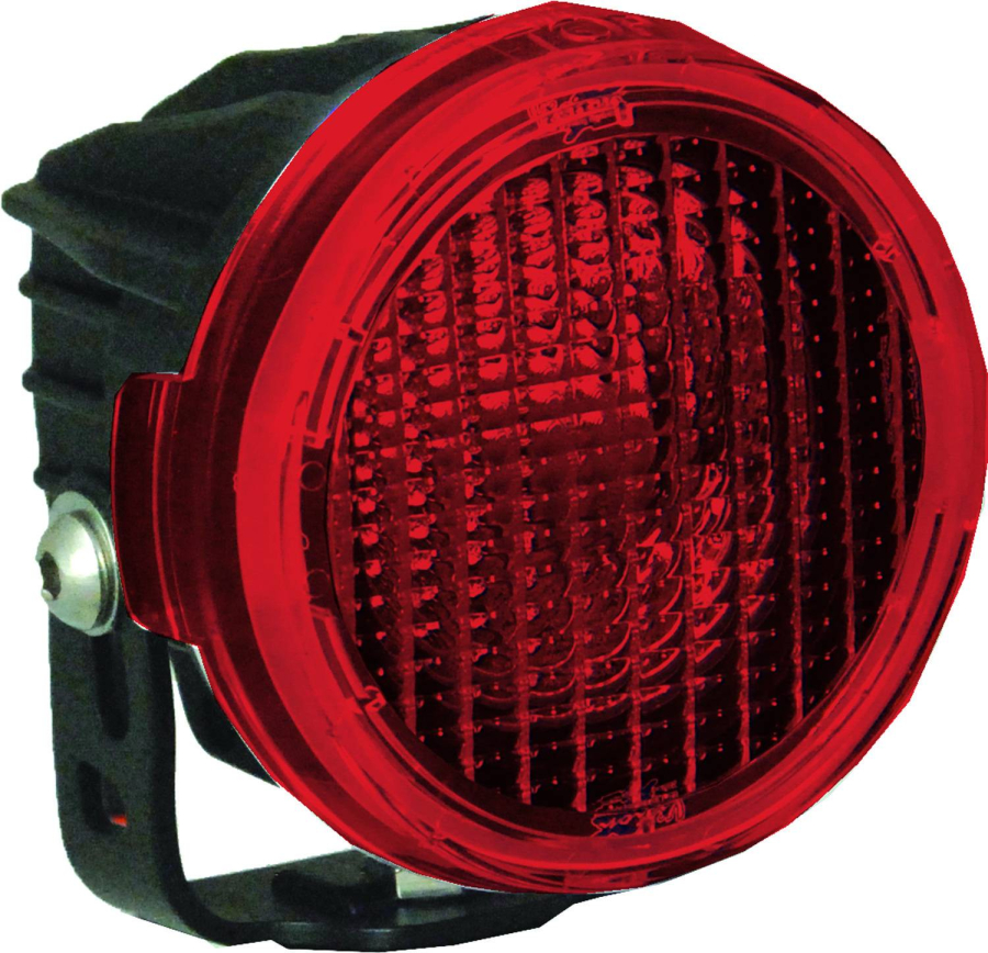 Vision X Lighting - VISION X LIGHTING OPTIMUS ROUND SERIES PCV RED COVER FLOOD BEAM - 9889733 - Image 2