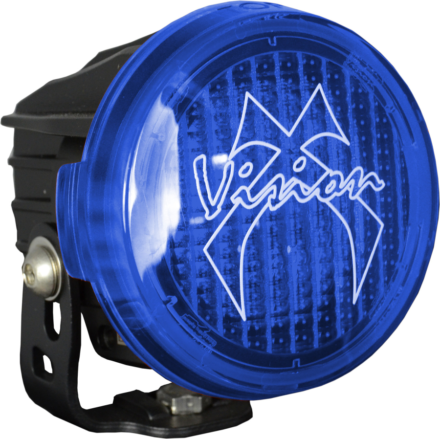Vision X Lighting - VISION X LIGHTING OPTIMUS ROUND SERIES PCV BLUE COVER WIDE FLOOD BEAM - 9890906 - Image 2