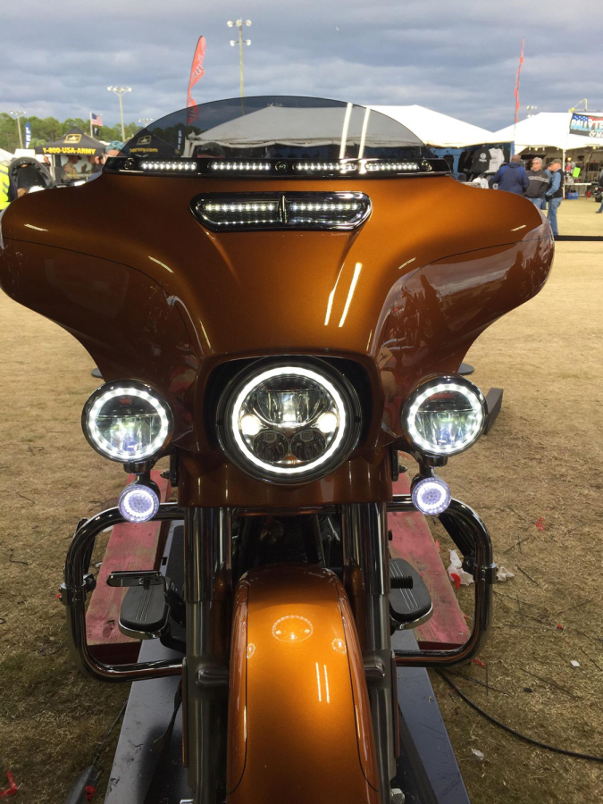 VISION X LIGHTING TWO 4.5" ROUND BLACK CHROME VX LED HEADLIGHT (PAR36) WITH HALO - 9904078