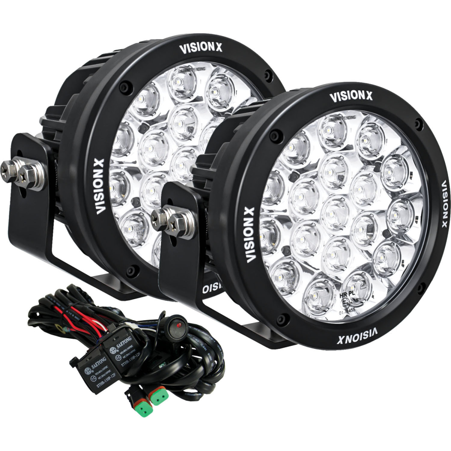 Vision X Lighting - VISION X LIGHTING PAIR OF 6.7" 18 LED CG2 LIGHT CANNONS INCLUDING HARNESS USING DTP CONNECTOR - 9907444 - Image 2