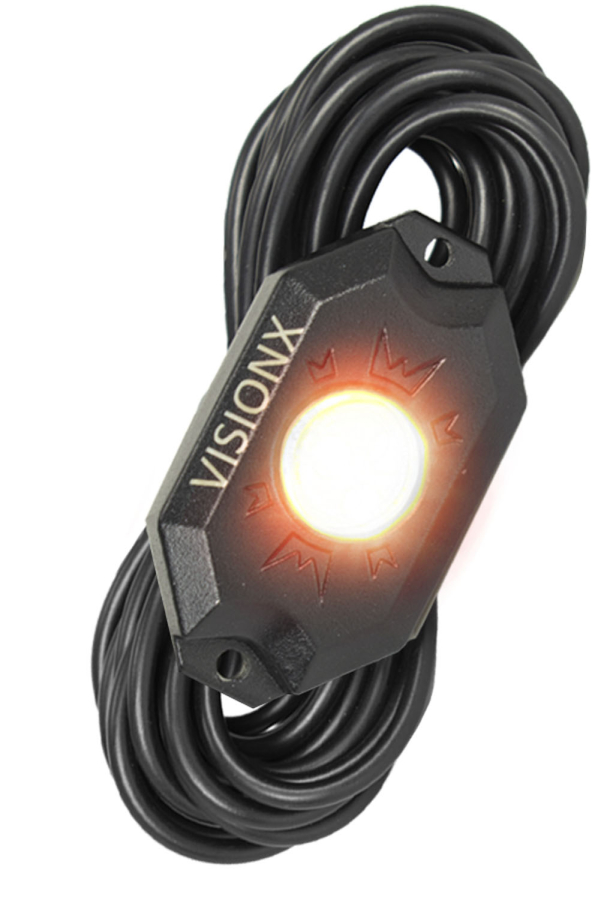 Vision X Lighting - VISION X LIGHTING 9 WATT LED ROCK LIGHT SINGLE POD AMBER - 9929255 - Image 2