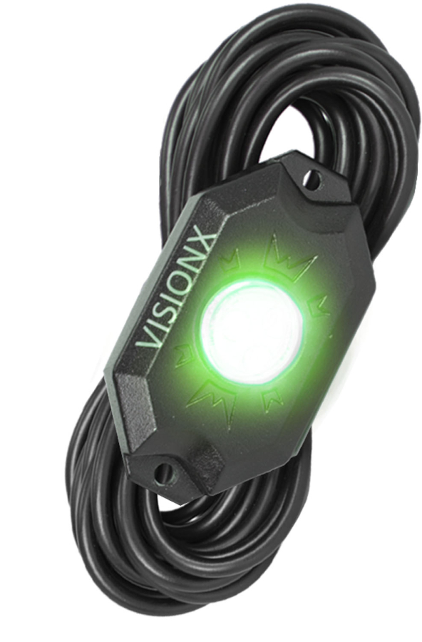 Vision X Lighting - VISION X LIGHTING 9 WATT LED ROCK LIGHT SINGLE POD GREEN - 9929279 - Image 2