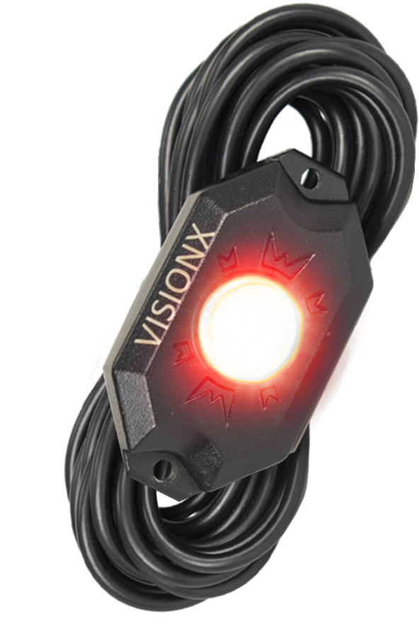 Vision X Lighting - VISION X LIGHTING 9 WATT LED ROCK LIGHT SINGLE POD RED - 9929286 - Image 2