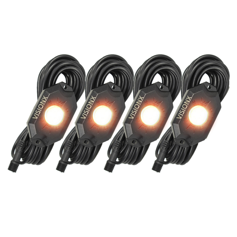 Vision X Lighting - VISION X LIGHTING 9 WATT LED ROCK LIGHT 4 POD KIT AMBER - 9929309 - Image 2