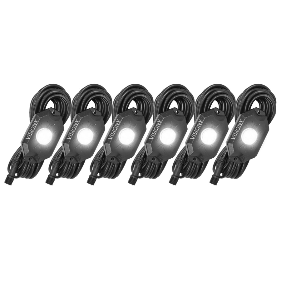 Vision X Lighting - VISION X LIGHTING 9 WATT LED ROCK LIGHT 6 POD KIT WHITE - 9929415 - Image 2
