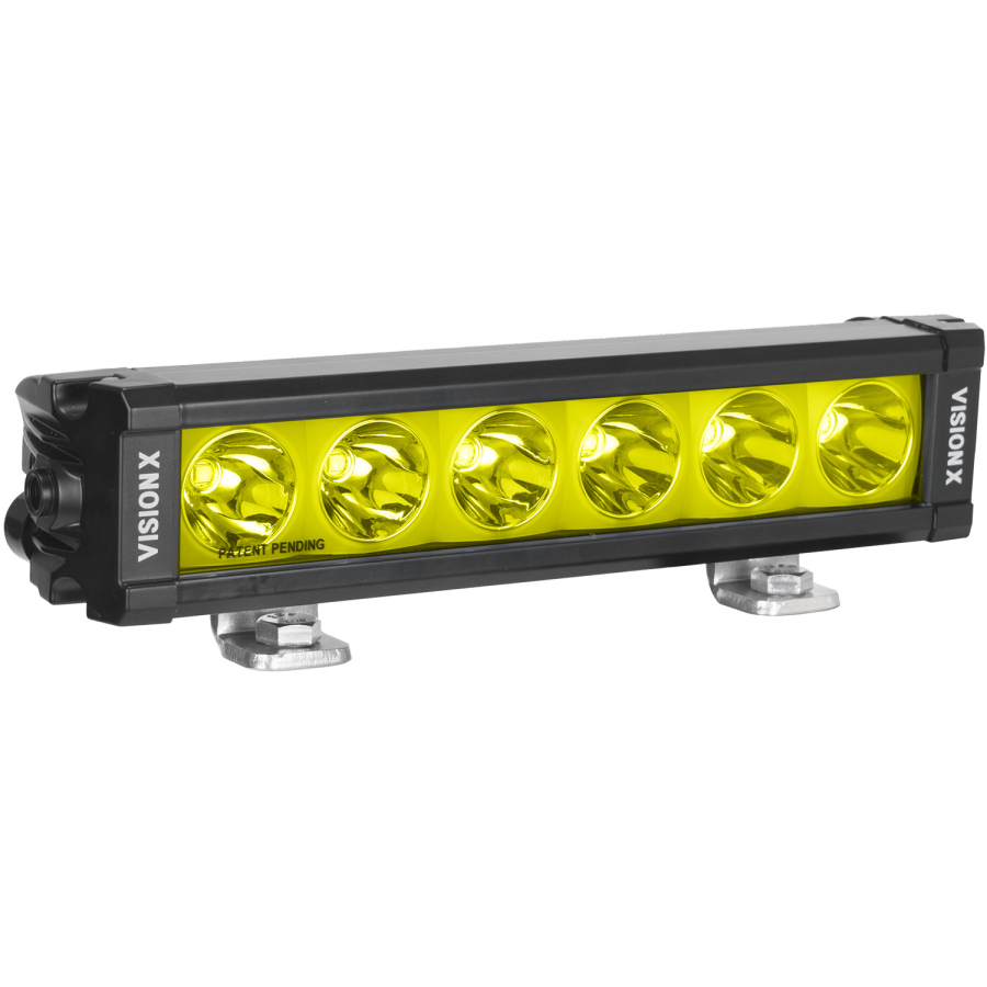 Vision X Lighting - VISION X LIGHTING 9.41" XPL SERIES HALO SELECTIVE YELLOW 6 LED SPOT LIGHT BAR INCLUDING END CAP MOUNTING L BRACKET AN - 9946436 - Image 2