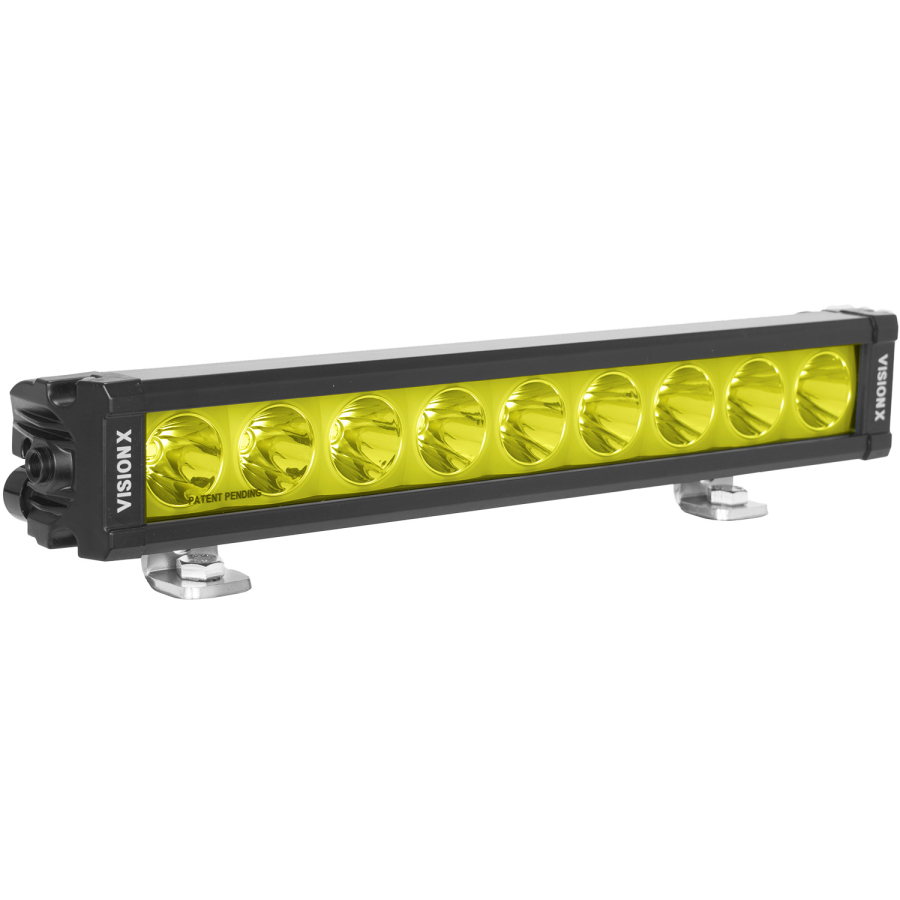 Vision X Lighting - VISION X LIGHTING 13.19" XPL SERIES HALO SELECTIVE YELLOW 9 LED SPOT LIGHT BAR INCLUDING END CAP MOUNTING L BRACKET A - 9946443 - Image 2