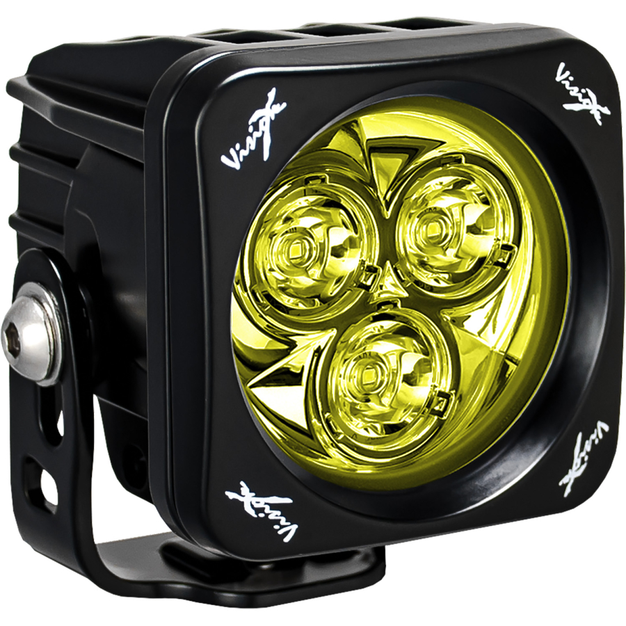 Vision X Lighting - VISION X LIGHTING SINGLE 3.0" SQUARE SELECTIVE YELLOW 3 LED CANNON CG2 LIGHT INCLUDING PIG TAIL - 9946788 - Image 2