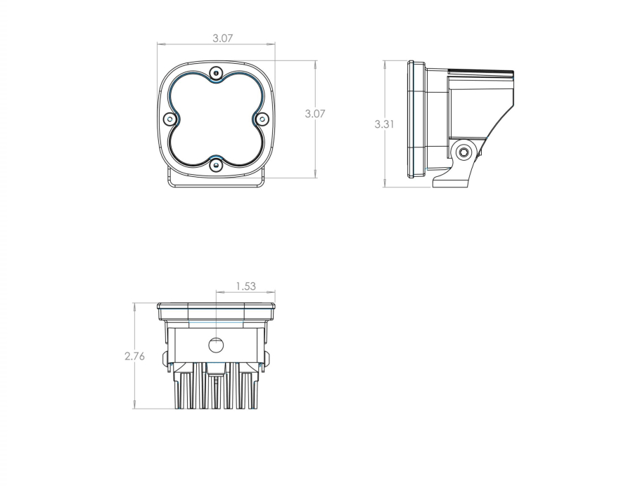 Baja Designs - SQUADRON SPORT LED LIGHT AMBER WORK/SCENE - Image 2