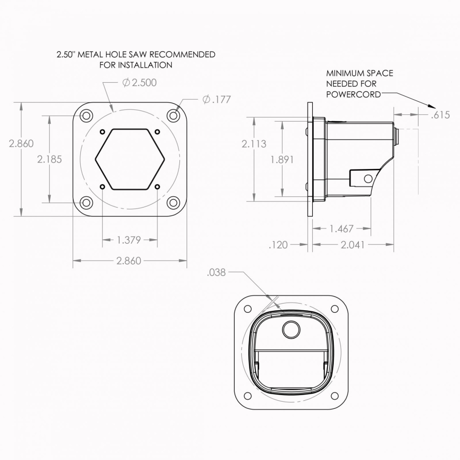 Baja Designs - S1 LED LIGHT WORK/SCENE FLUSH WHITE - Image 2