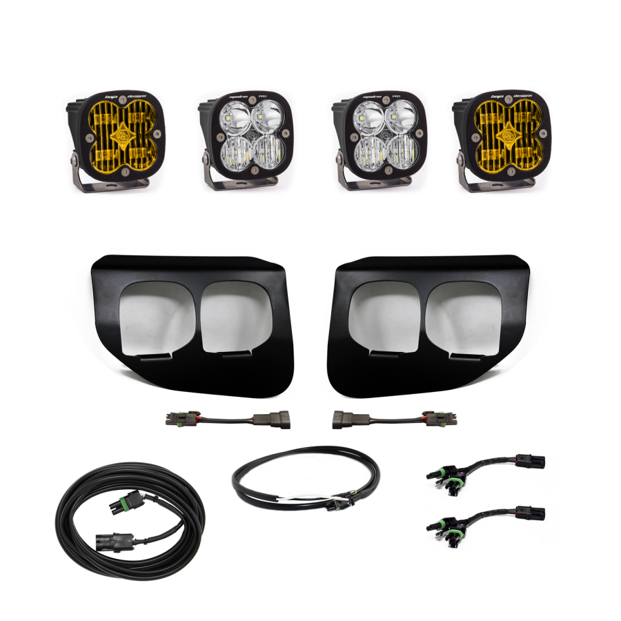Baja Designs  Ford Super Duty (20-22) Fog Lights FPK Amber SAE/Pro DC w/Upfitter - 447737UP