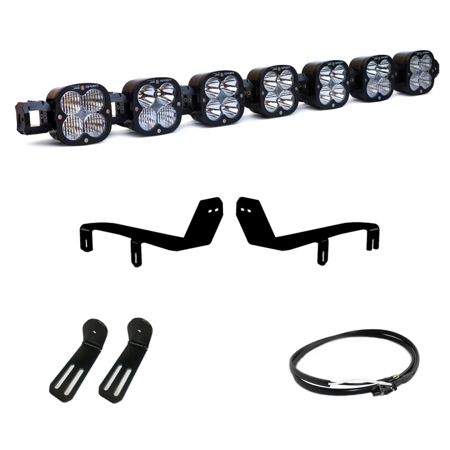 Baja Designs 7 XL Linkable LED Light Kit For 17-19 Ford Super Duty w/Upfitter - 447744UP