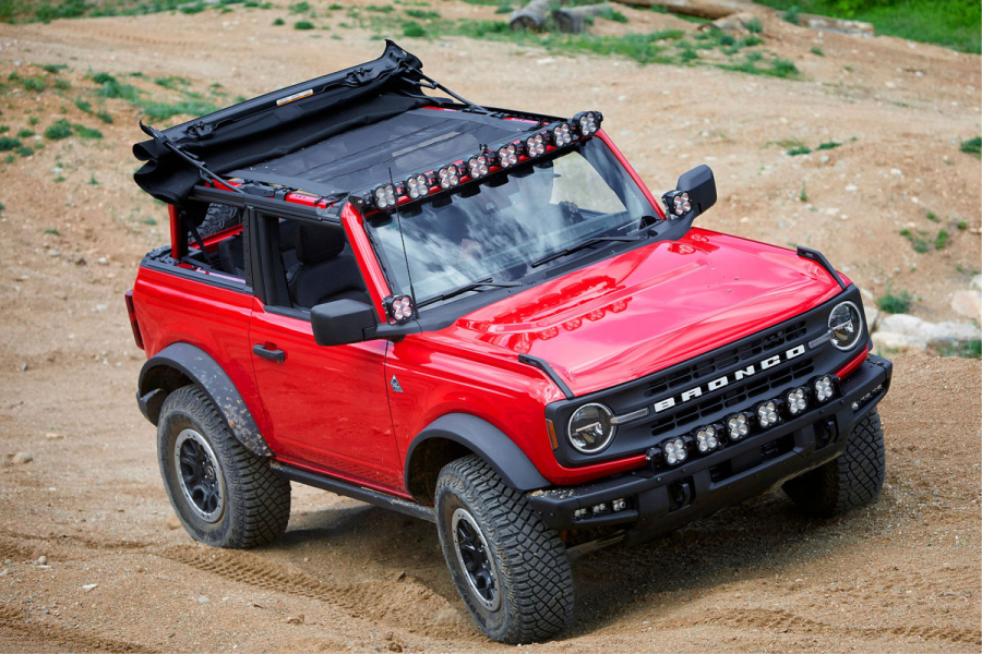 Baja Designs - 21+ Ford Bronco/22+ Ford Bronco Raptor Roof Light Bar Kit 50 inch Dual Control OnX6+ w/Upfitter - Image 2