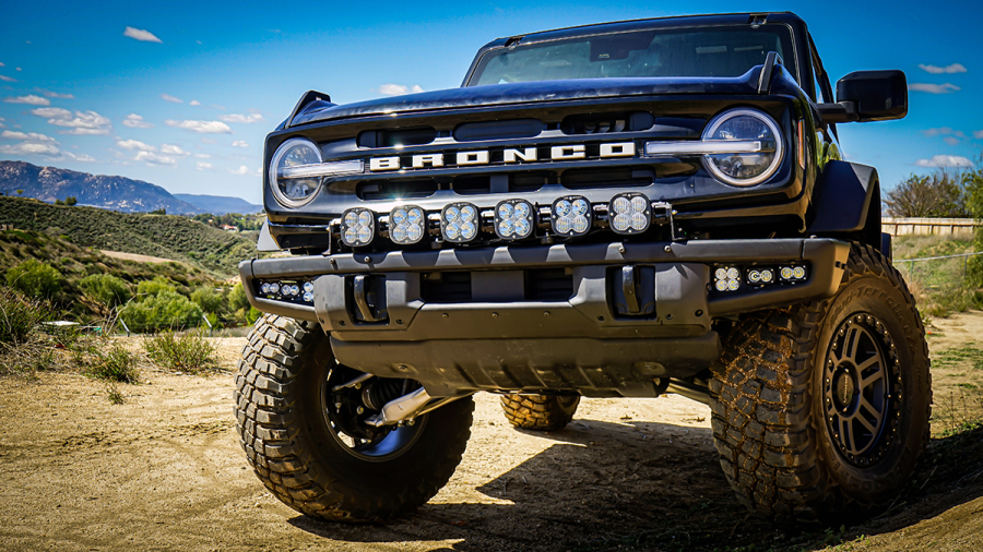 Baja Designs - 21+ Ford Bronco/22+ Ford Bronco Raptor Steel Bumper Fog Pocket Kit Sport w/Upfitter - Image 2