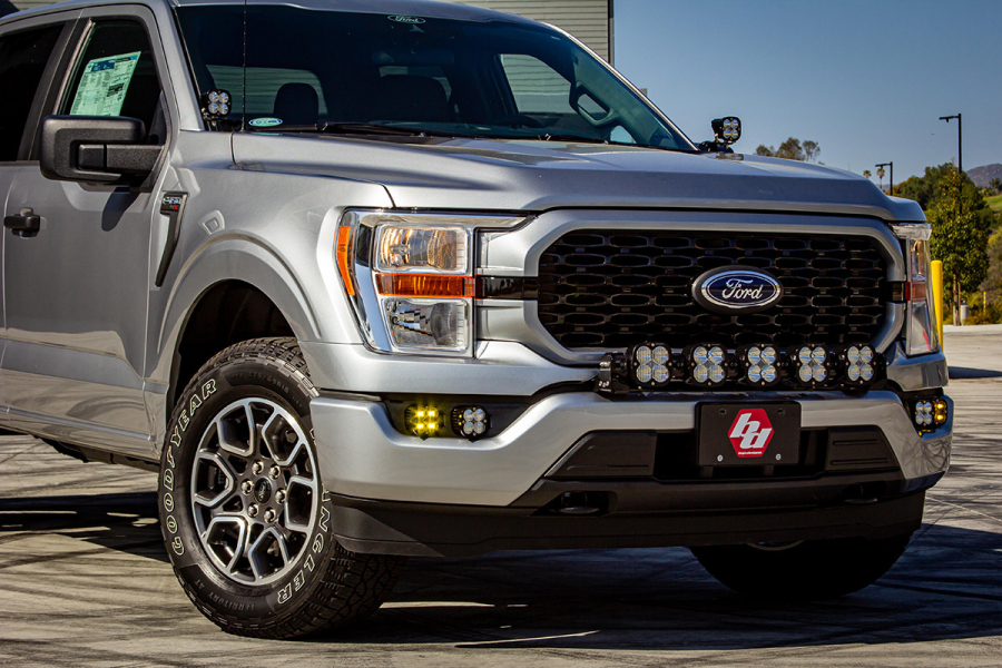 Baja Designs - 21+ Ford F-150 Fog Pocket Kit Squadron SAE Amber W/C & Sport D/C Upfitter w/o DRL - 447698UP - Image 2