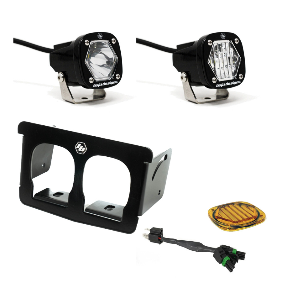 Baja Designs - Baja Designs Suzuki, DRZ400/S/SM, DR650/SE/R/RE/S Dual S1 Headlight Kit - 387006 - Image 1