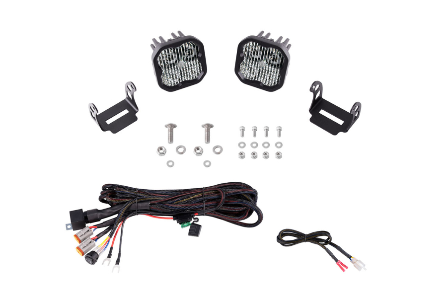 Diode Dynamics SS3 LED Ditch Light Kit for 2021 Ford Bronco, Pro White Combo - DD7186