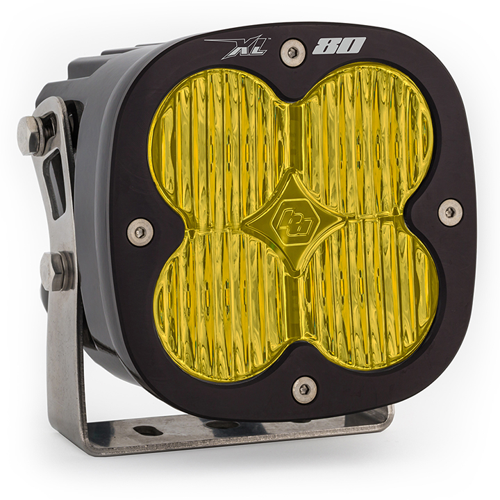 Baja Designs LED Light Pods Amber Lens Spot Each XL80 Wide Cornering - 670015