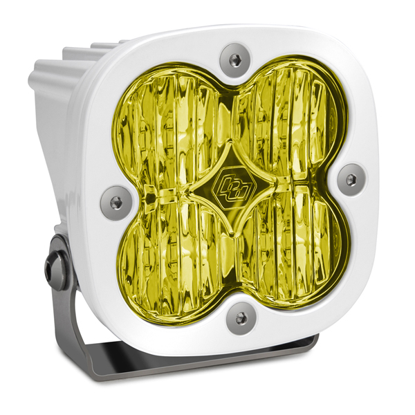 Baja Designs LED Light Pod White Amber Lens Wide Cornering Pattern Squadron Pro - 490015WT