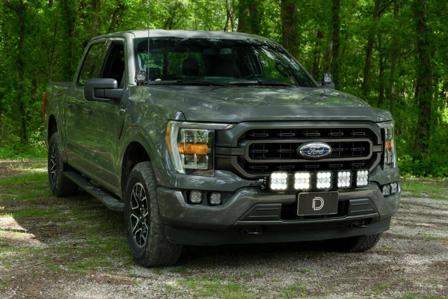 Diode Dynamics - Diode Dynamics SS5 Grille CrossLink Lightbar Kit for 2021-2022 Ford F-150, Pro Yellow Combo - DD7322 - Image 2