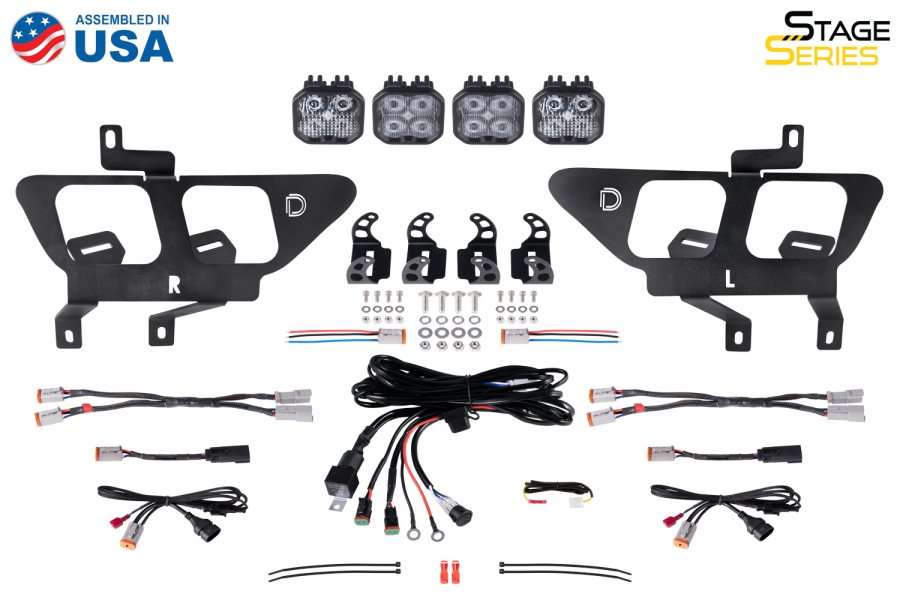 Diode Dynamics - Diode Dynamics SS3 LED Fog Pocket Kit for 2021-2022 Ford F-150, White Pro - DD7312 - Image 8