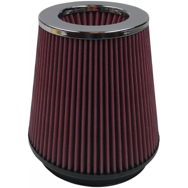 S&B Air Filter For Intake Kits 75-2557 Oiled Cotton Cleanable 6 Inch Red - KF-1016