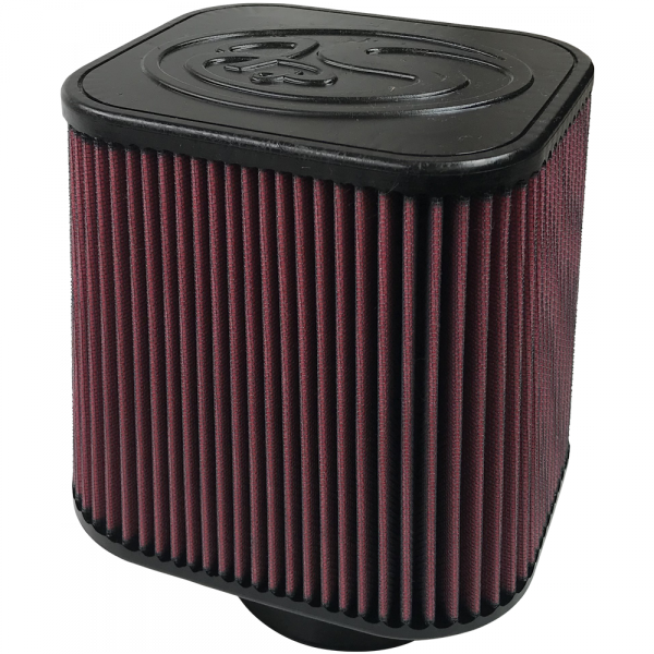 S&B Air Filter For Intake Kits 75-1532, 75-1525 Oiled Cotton Cleanable Red - KF-1000