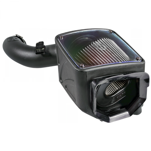 S&B - S&B Cold Air Intake For 04-05 Chevrolet Silverado GMC Sierra V8-6.6L LLY Duramax Dry Extendable White - 75-5102D - Image 6