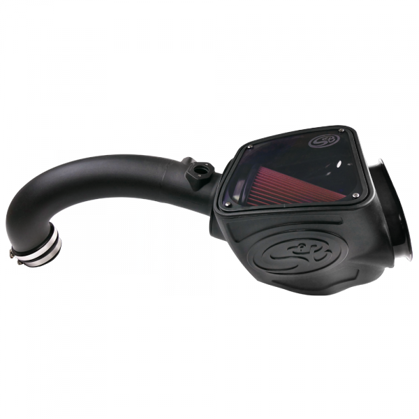 S&B Cold Air Intake For 16-18 Nissan Titan, V8-5.0L Cummins Oiled Cotton Cleanable Red - 75-5082