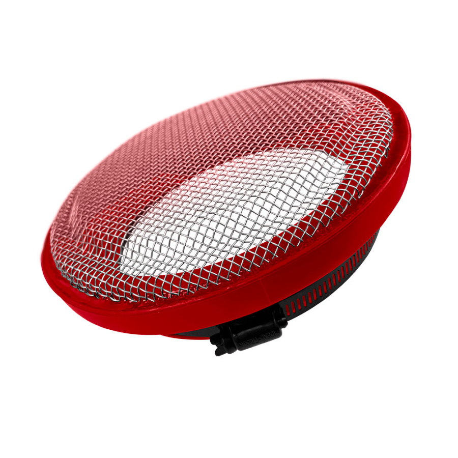 S&B - S&B Turbo Screen 5.0 Inch Red Stainless Steel Mesh W/Stainless Steel Clamp - 77-3004 - Image 3