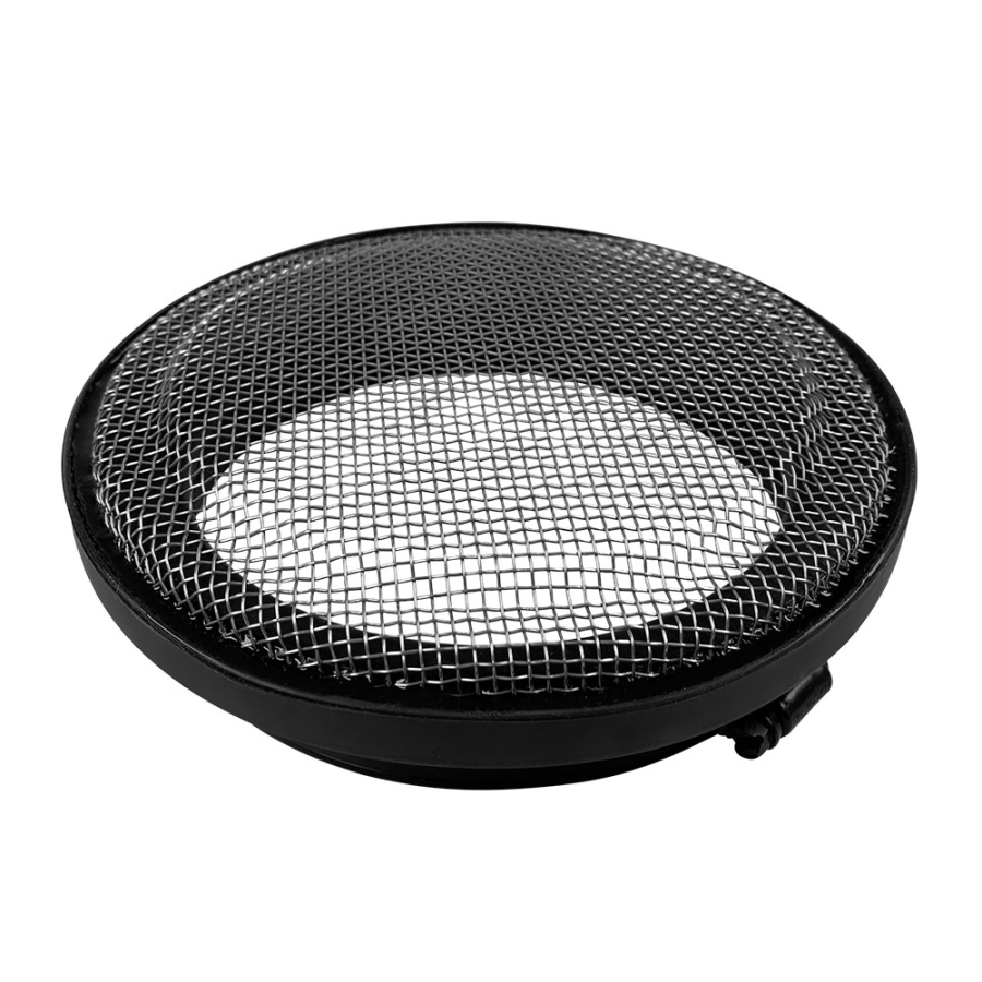 S&B Turbo Screen 5.0 Inch Black Stainless Steel Mesh W/Stainless Steel Clamp - 77-3001