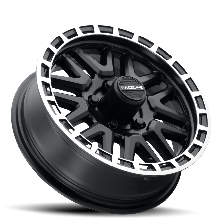 Raceline Wheels - KRANK TR BLACK MACHINED LIP 15X6 6X5.5 - Image 2