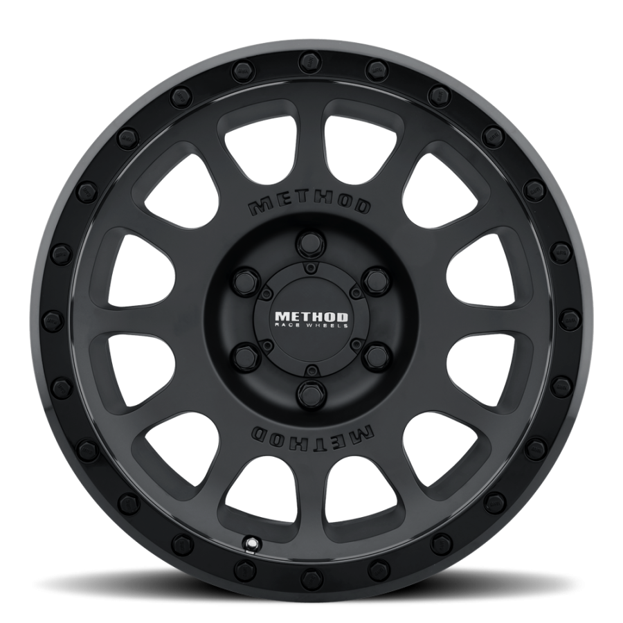 Method Race Wheels - MR305 NV MATTE BLACK - GLOSS BLACK LIP 17X8.5 6X135 0mm - Image 2