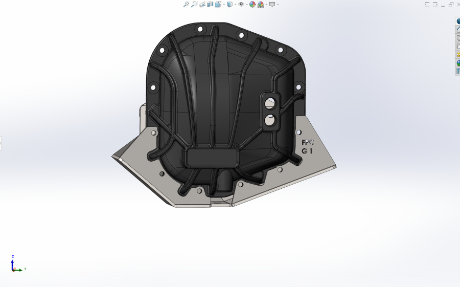 Foutz Motorsports - 10-14 Ford F-150 Raptor Rear Differential Skid Plate Kit - Image 3