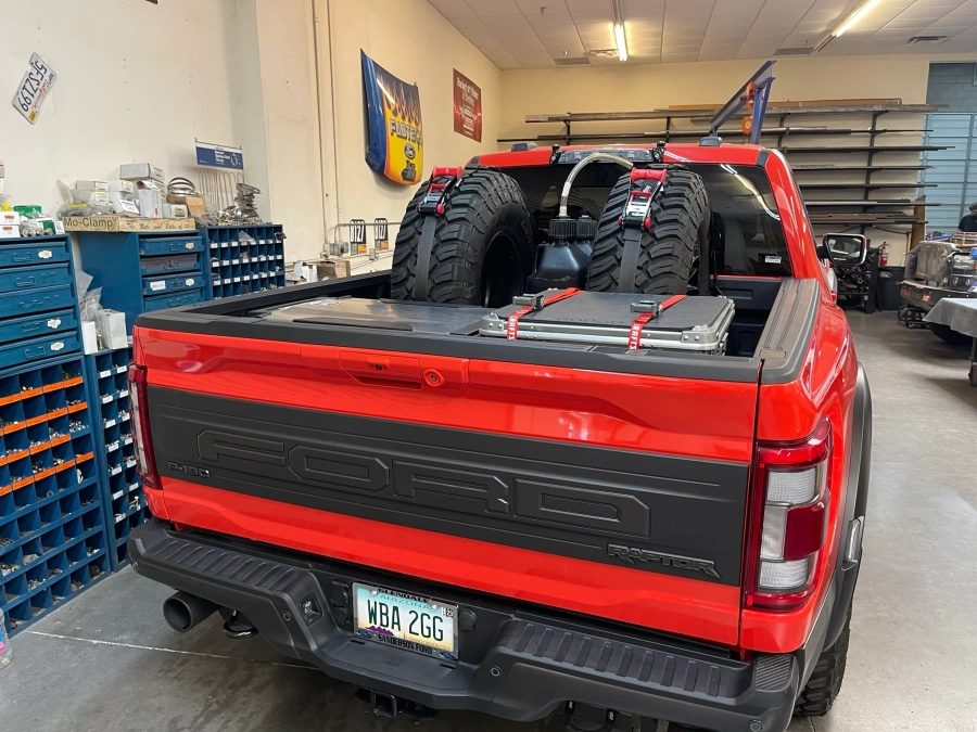 Foutz Motorsports - 17-20 Ford F-150 Raptor Rear Bed Organizer With Rear Cargo Slide Tray - Image 8