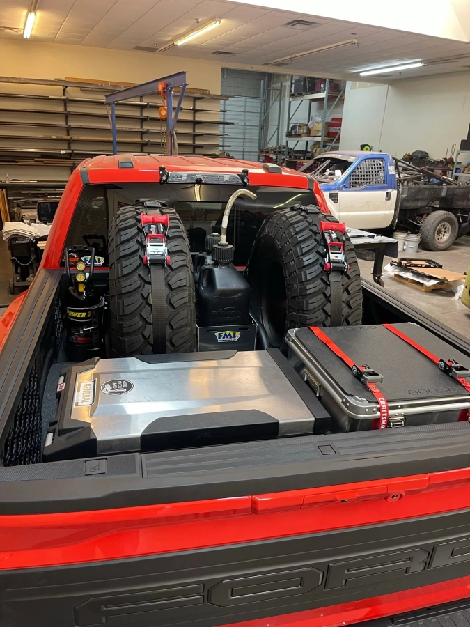 Foutz Motorsports - 17-20 Ford F-150 Raptor Rear Bed Organizer With Rear Cargo Slide Tray - Image 12