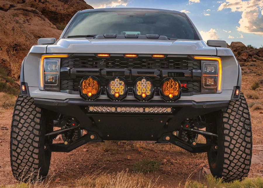 SVC Offroad - 23+ Ford F-150 Raptor R Mojave Frame Cut Front Bumper With SVC Heat Exchanger - Image 2