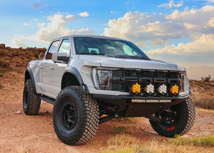 SVC Offroad - 23+ Ford F-150 Raptor R Mojave Frame Cut Front Bumper With SVC Heat Exchanger - Image 4