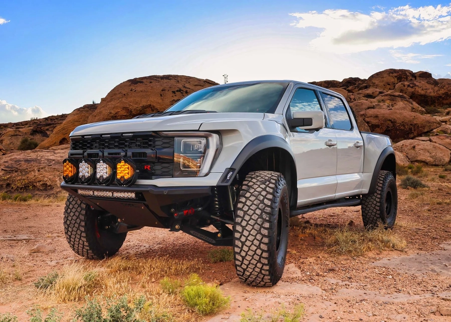 SVC Offroad - 23+ Ford F-150 Raptor R Mojave Frame Cut Front Bumper With SVC Heat Exchanger - Image 5