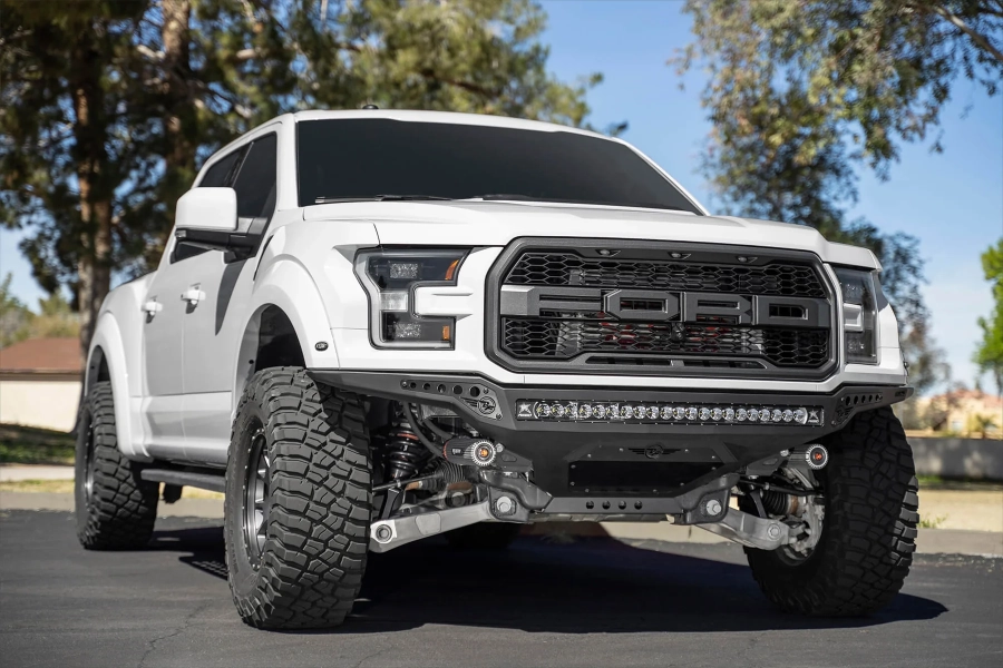 Addictive Desert Designs - 17-20 Ford F-150 Raptor Rock Fighter FRame Cut Front Bumper - Image 4