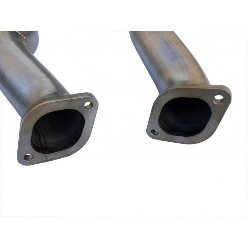 SPD Performance - 17-20 Ford F150 Raptor 3.5L 304SS Catted Downpipes, with built-in Turbo Adapters - Image 4