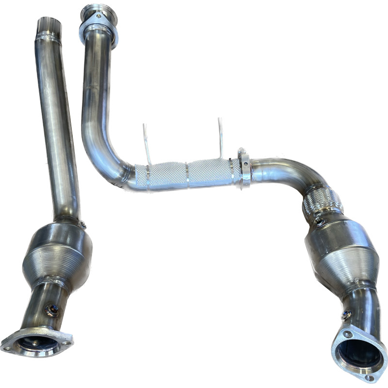 SPD Performance - 21-25 Ford F-150 Raptor 3.5L Alpha Catted Downpipes - Image 2