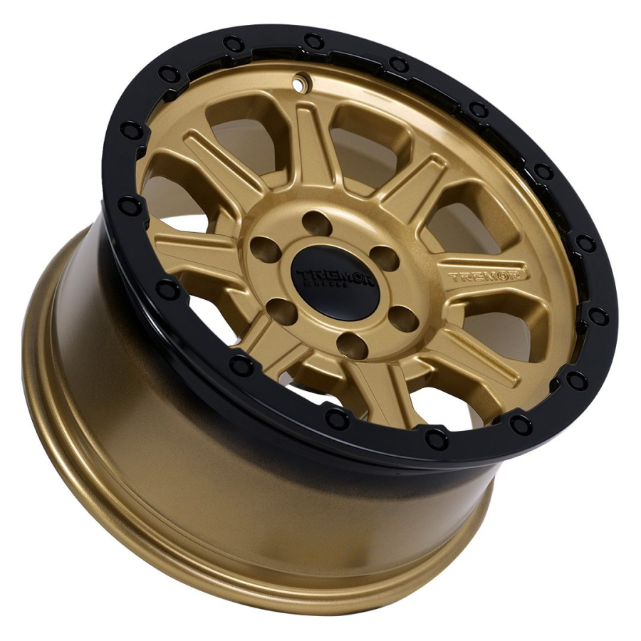 Tremrr Wheels - 103 Impact 17×8.5 6x135BP +0mm 87.1mm Hub Bore Gloss Gold w/Gloss Black lip - Image 3